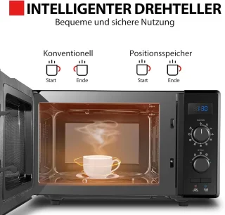 3-in-1 Magnetron met Grill en Combinatiefunctie - 23L - 900W - Energiebesparend