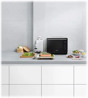 4-in-1 combi magnetron met stoomoven en heteluchtfunctie - 31 liter, zwart roestvrij staal
