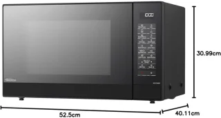 Combi magnetron - magnetron - combi magnetron vrijstaand - combimagnetron vrijstaand - combimagnetron inbouw - combi oven - combi magnetron inbouw - combimagnetron - Heteluchtoven - 31 Liter Zwart
