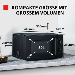 Magnetron met Crispy Grill en Combi-Functie - 20L, 1000W Grillvermogen