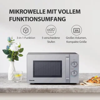 Magnetron met gril en combifunctie, 20L, 1000W