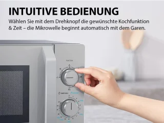 Magnetron met gril en combifunctie, 20L, 1000W