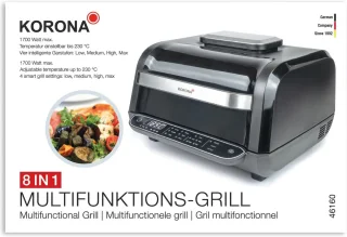Zwart 6L Multifunctionele Heteluchtfriteuse en Oven met 8 Functies