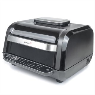 Wat vinden we goed aan de Zwart 6L Multifunctionele Heteluchtfriteuse en Oven met 8 Functies