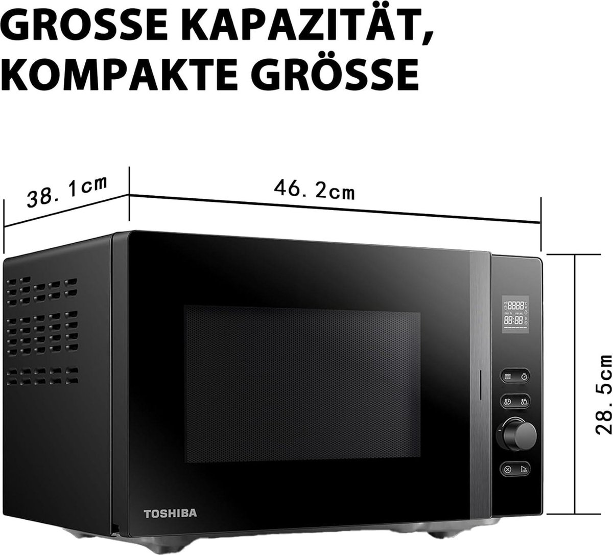20 L Solo Magnetron 800W Zwart