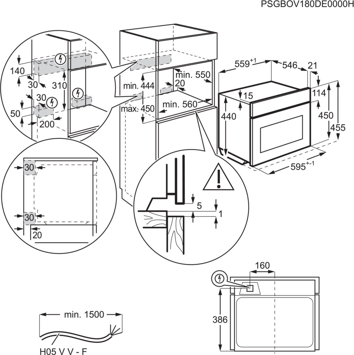 AEG KMR721000B Combi-magnetron Inbouw