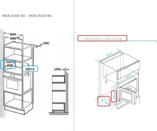 Beko MGB 25333 BG Inbouwmagnetron