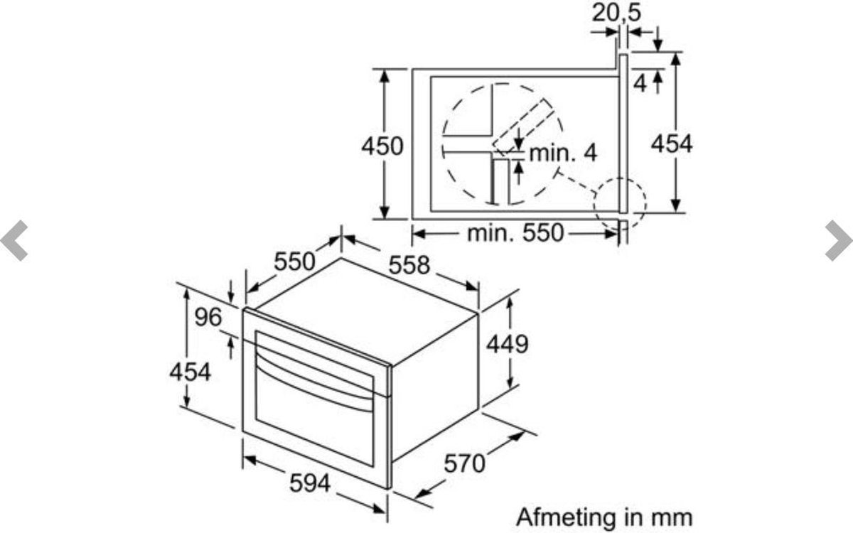 Bosch CMA585GS0 combi-magnetron inbouw
