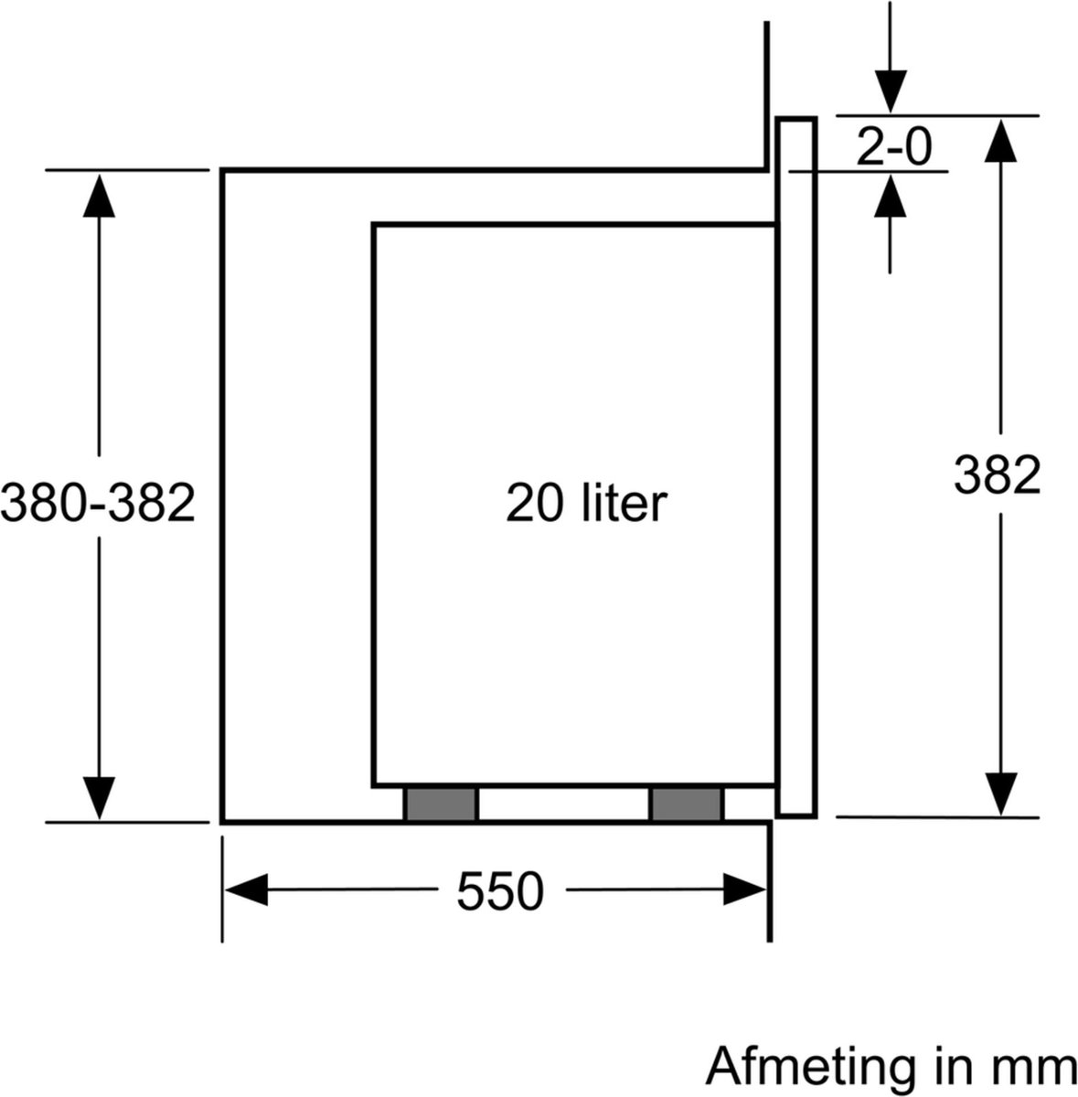 Bosch Serie 4 BFL523MB1F Inbouwmagnetron Zwart