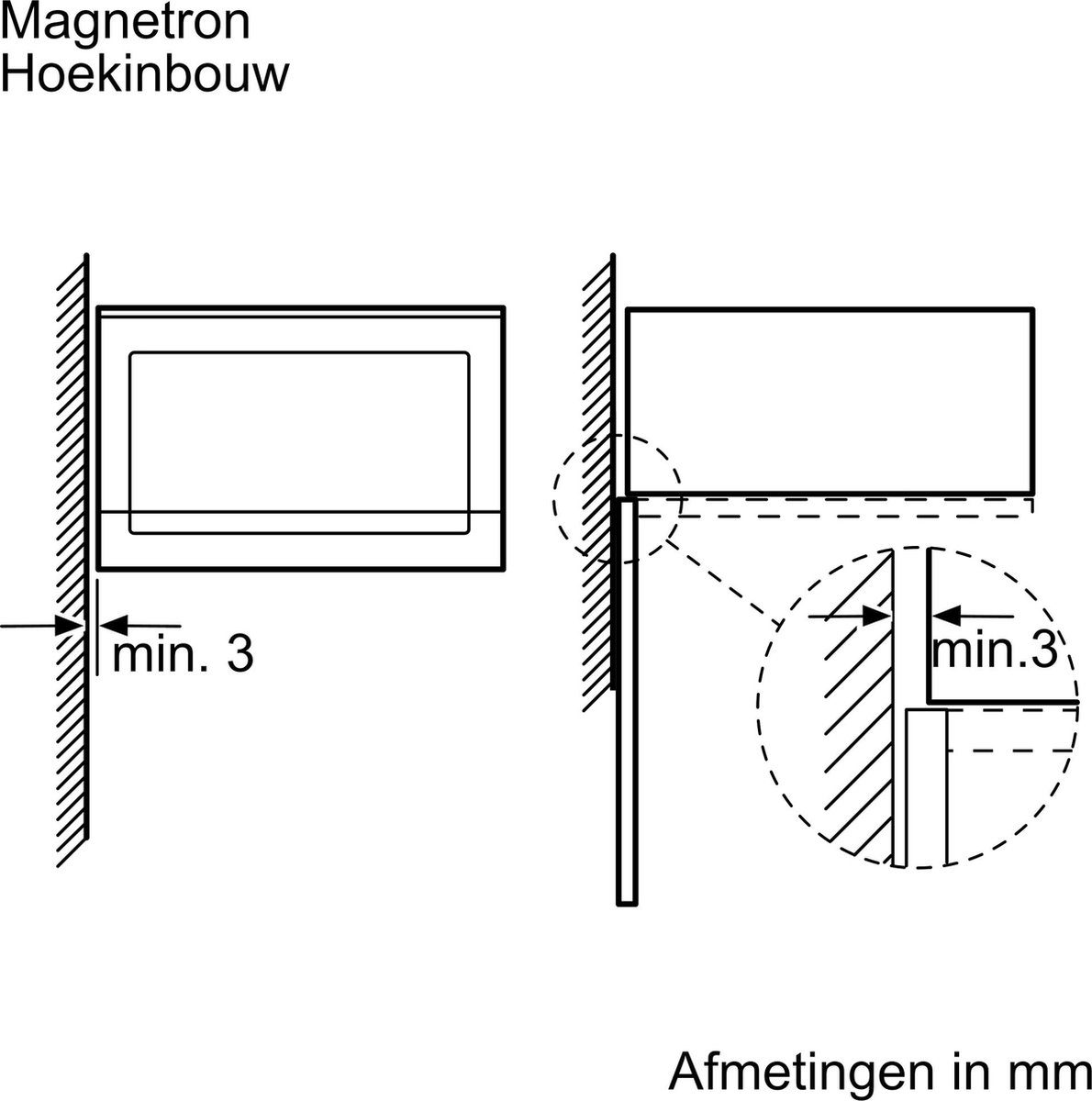 Bosch Serie 4 BFL523MB1F Inbouwmagnetron Zwart