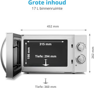 Wat vinden we goed aan de Combi-magnetron 17 L - Vrijstaand / Inbouw