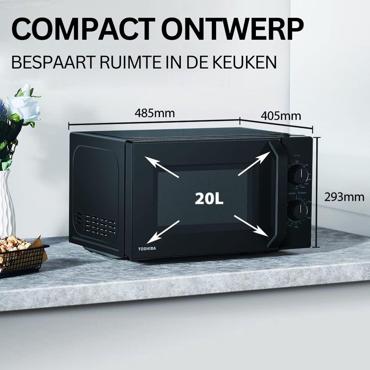 Combi Magnetron 800W Vrijstaand en Inbouw