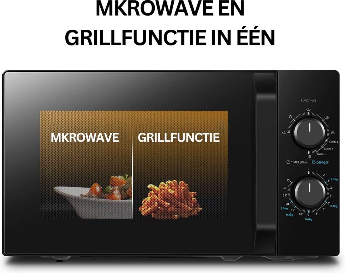 Combi Magnetron 800W Vrijstaand en Inbouw