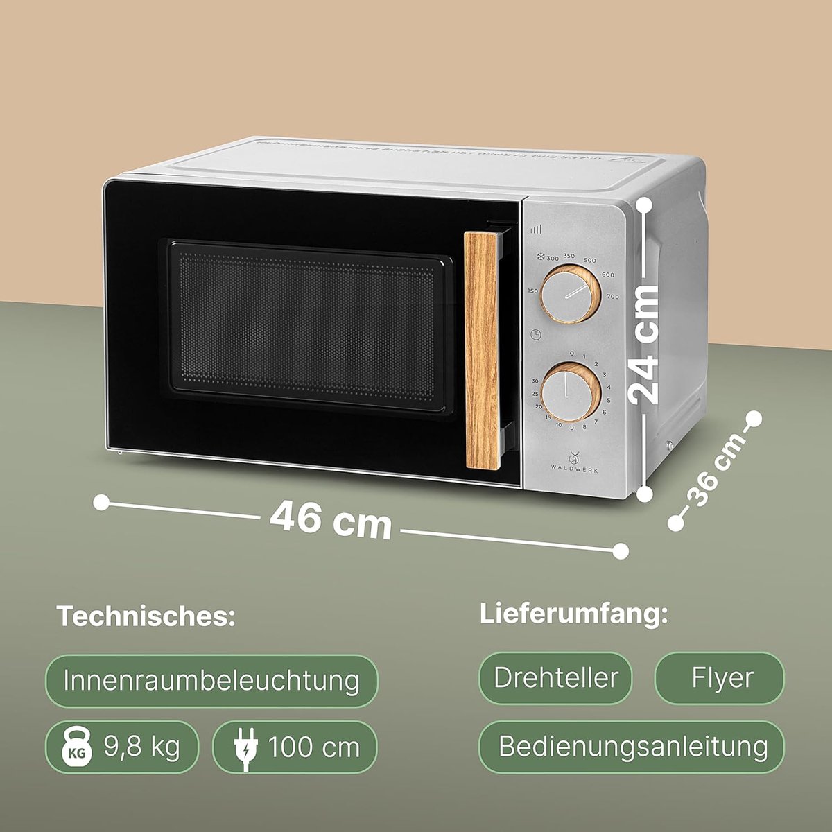 Combi Magnetron Vrijstaand Heteluchtoven