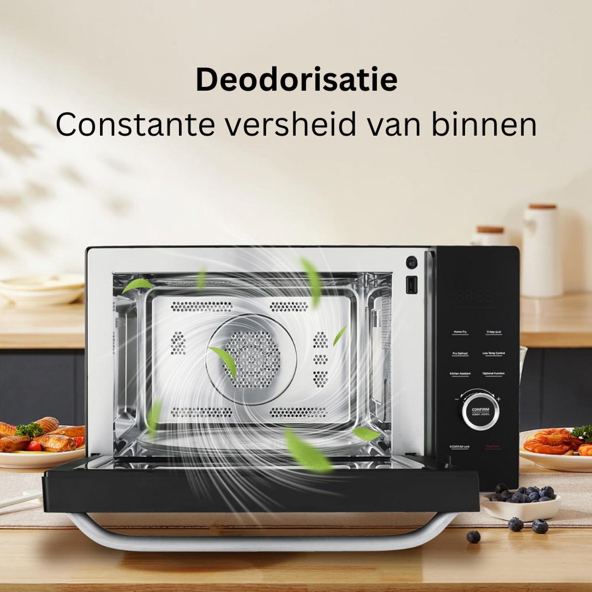 Combi Magnetron Vrijstaand Met Heteluchtoven