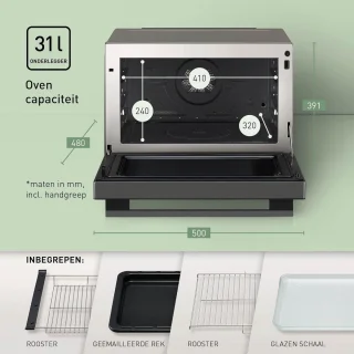 Combi-stoomoven 31 L
