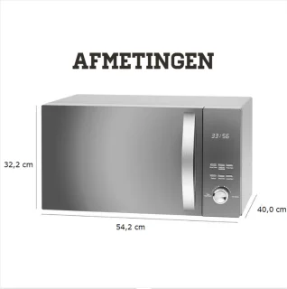Combimagnetron vrijstaand 23L met hetelucht en grill