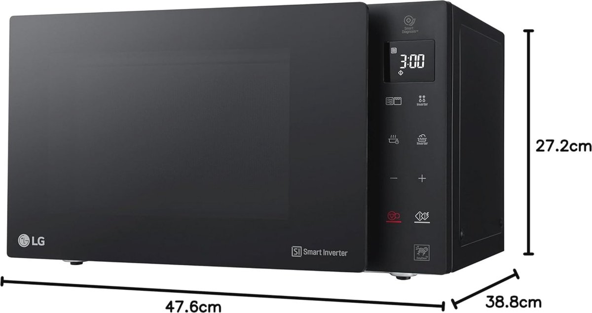 Combinatiemagnetron 25L 1000W met Grillfunctie