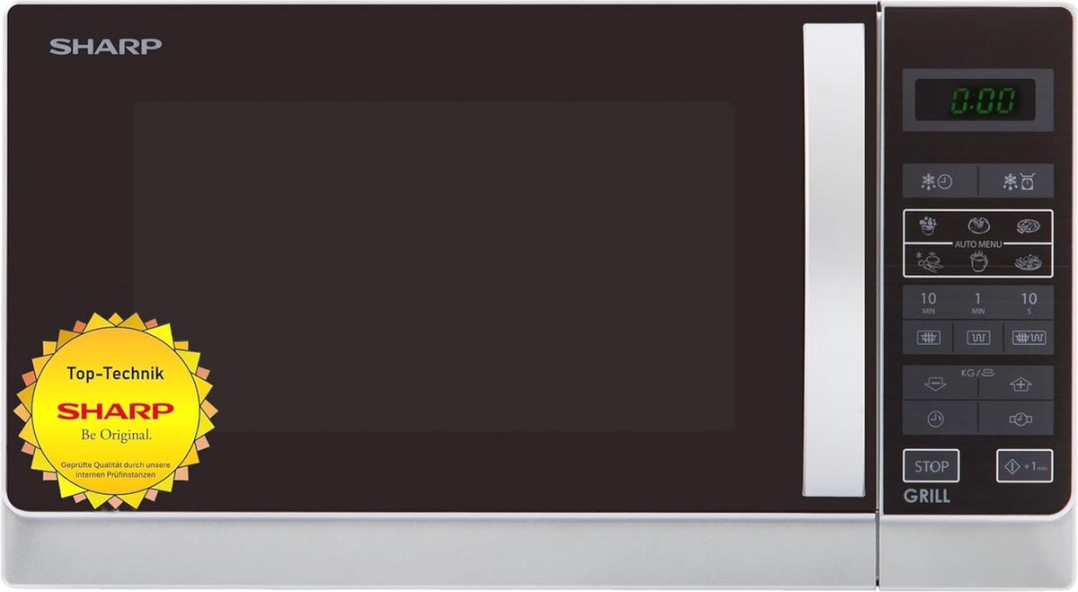 De Combinatiemagnetron 25L 900W LED-display in één oogopslag