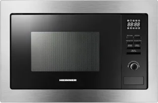 Compacte inbouw magnetron met grill, 25 liter, roestvrij staal