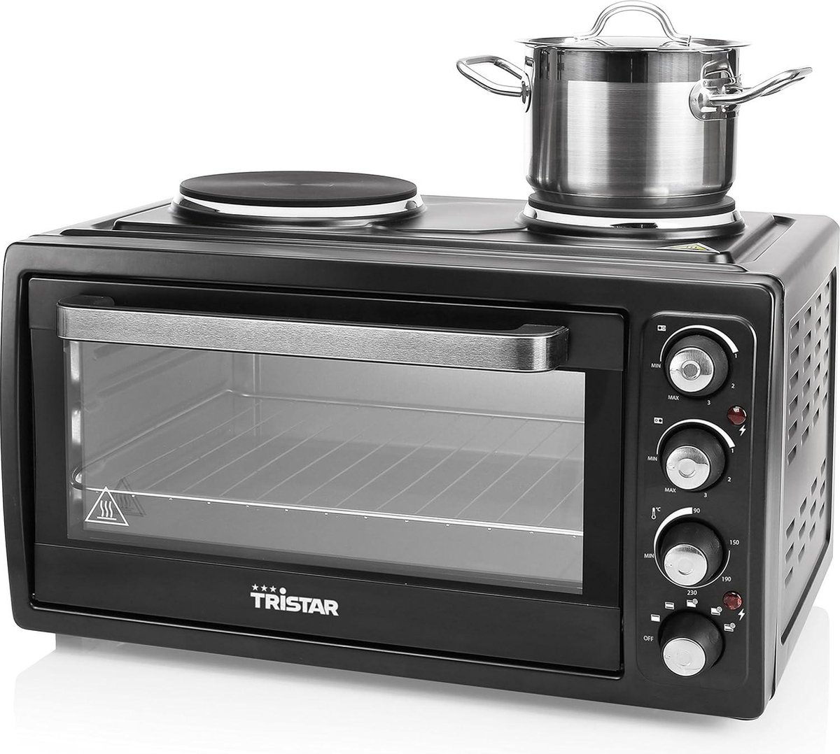 Convectieoven 38L met 2 kookplaten 3100W