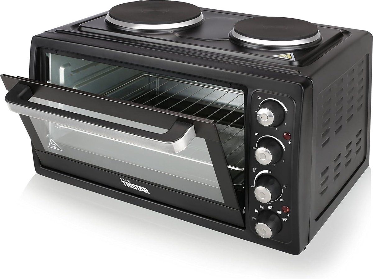Convectieoven 38L met 2 kookplaten 3100W