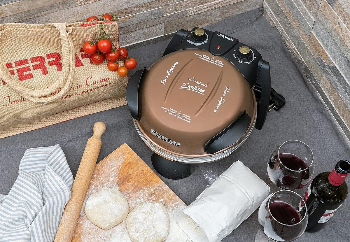 Delizia Pizzamaker 1200 Gelakt Metaal Koper