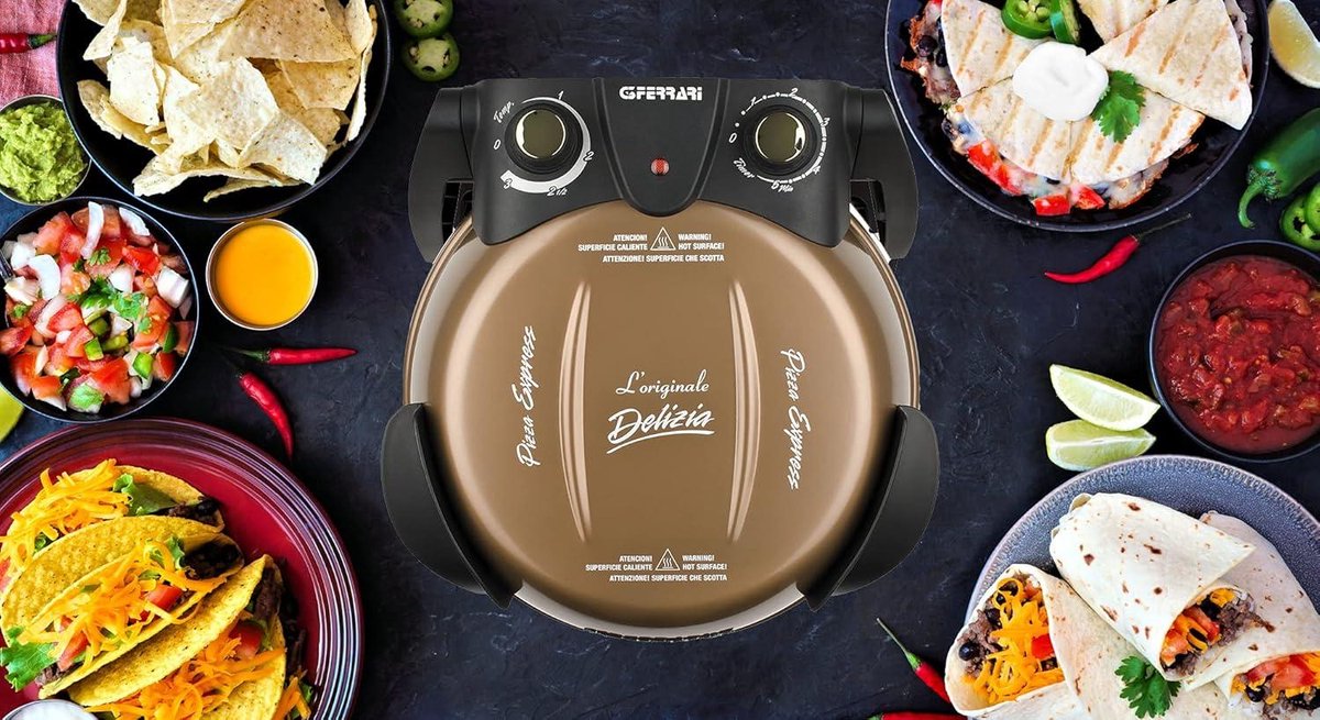 Delizia Pizzamaker 1200 Gelakt Metaal Koper