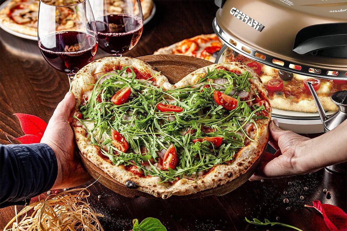 Delizia Pizzamaker 1200 Gelakt Metaal Koper