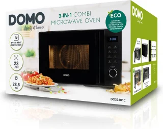 DOMO DO22301C Combi magnetron 23L Zwart