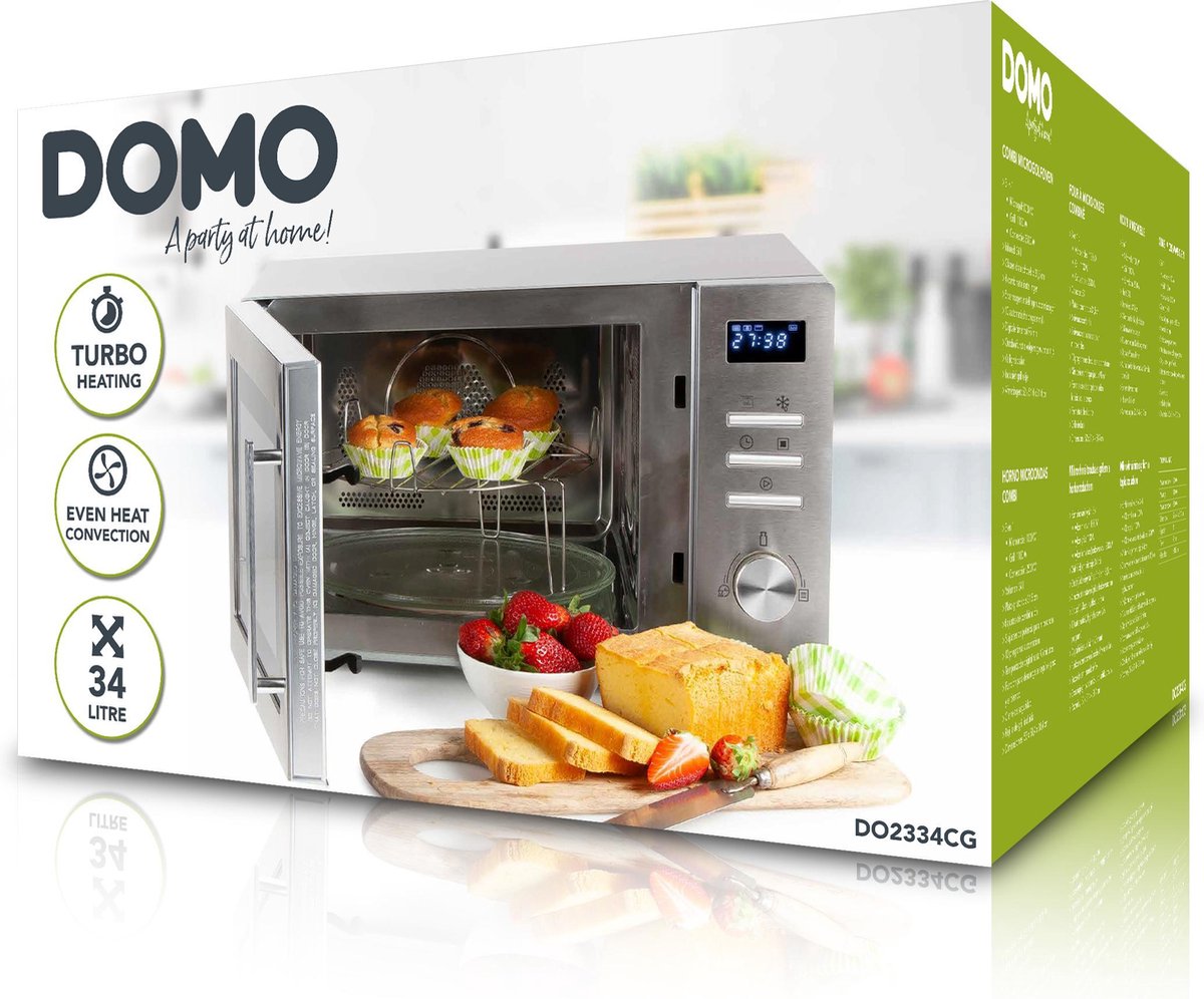 DOMO DO2334CG Combi-Magnetron Zilver