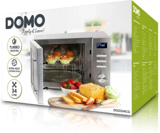 DOMO DO2334CG Combi-Magnetron Zilver