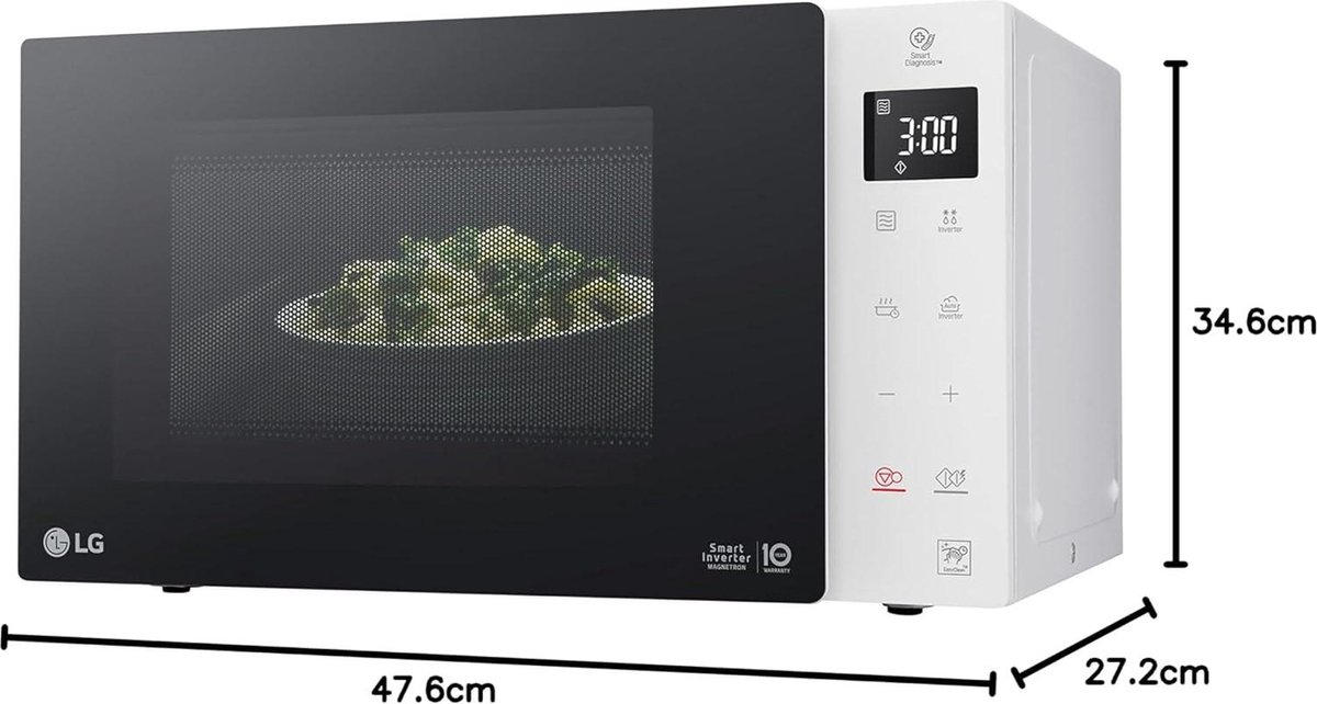 De Electronics MS 23 Necbw Magnetron 1000W Wit in één oogopslag