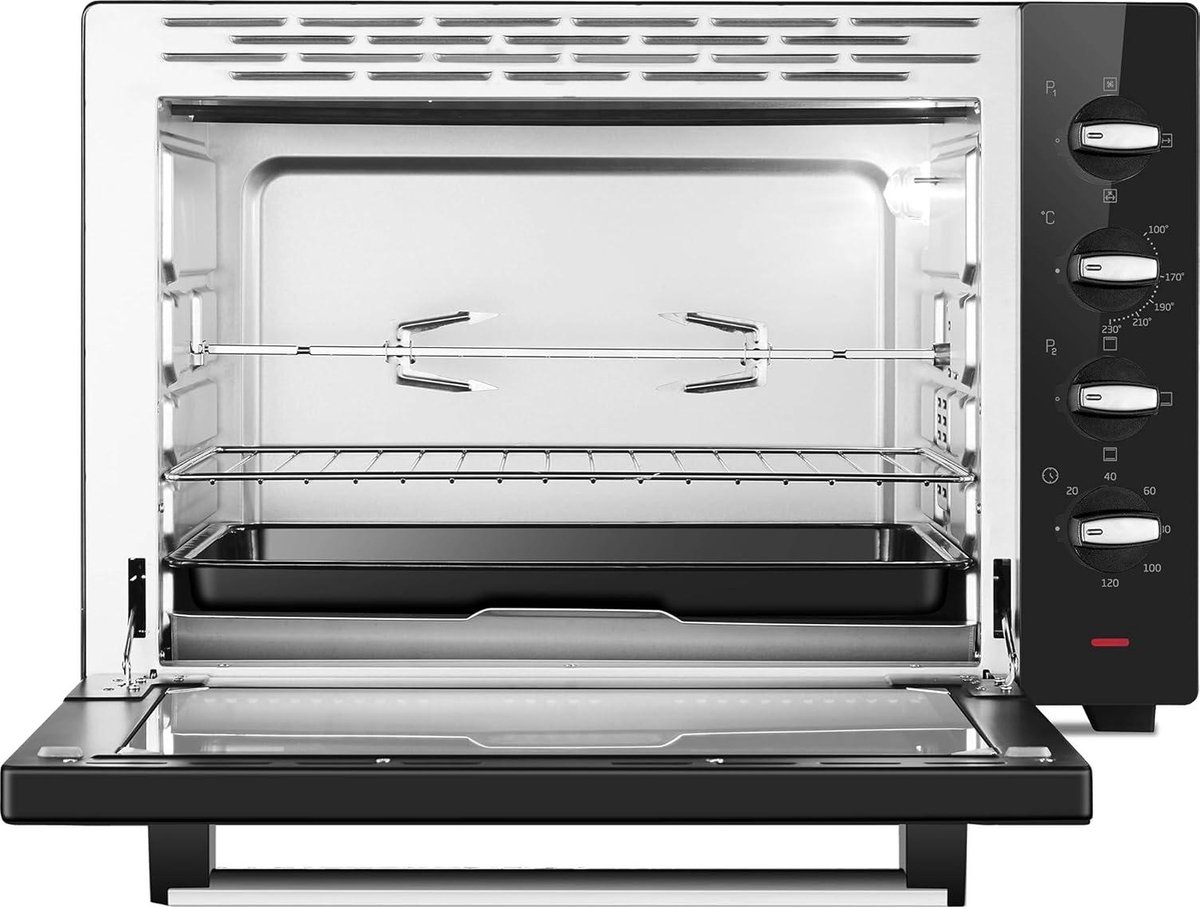 Elektrisch Fornuis Zwart 60L 2000W