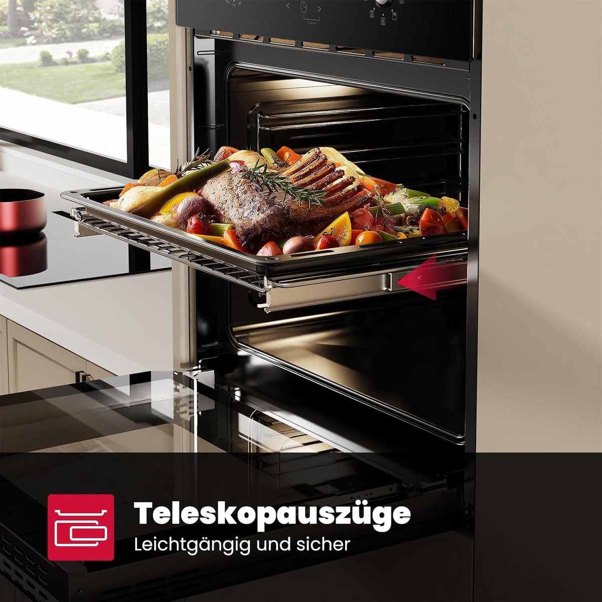 ES609321DGB inbouwoven 70L autarkisch