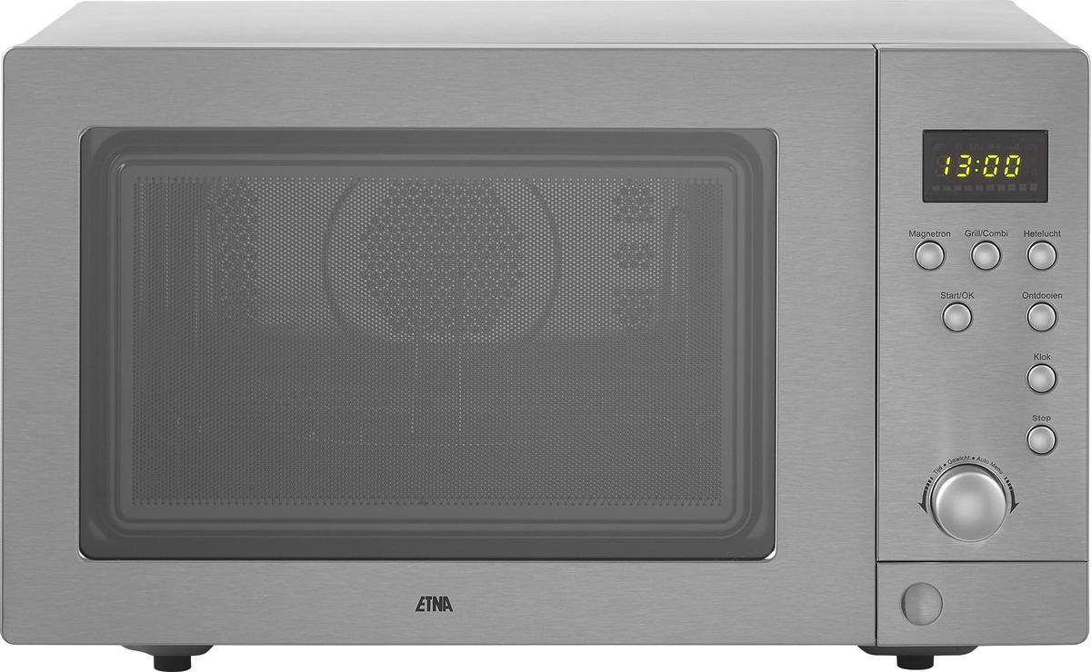 ETNA ECM243RVS combi-magnetron 25L vrijstaand RVS