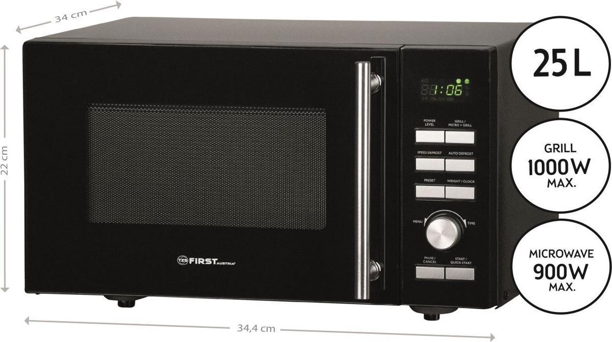 First Austria 5002-5 Digitale Magnetron 25L 1400W