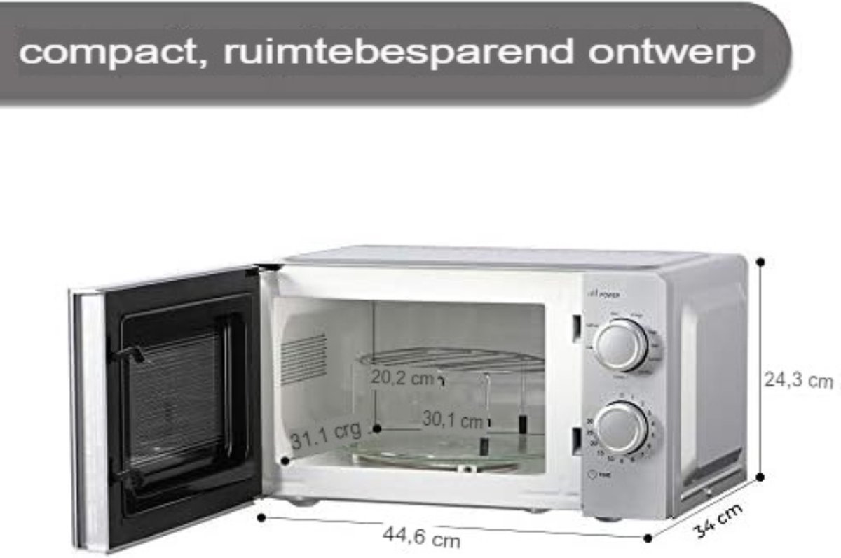 Wat vinden we goed aan de Gratyfied Combi Oven Microgolfoven Vrijstaand Zilver