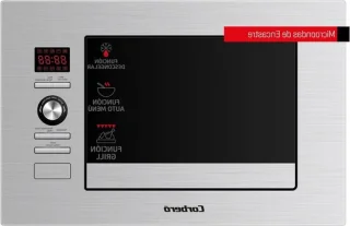 Inbouw magnetron 800 watt 20 liter roestvrij staal
