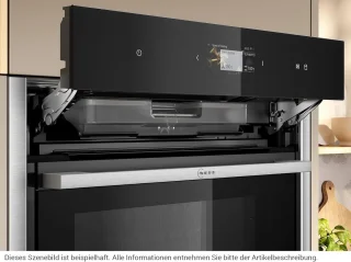 Inbouw-stoomoven 60x60 cm, zwart