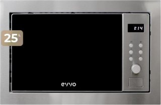 Krachtig & stijlvol: 25L inbouwmagnetron met sterke grill