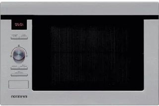 Inbouwmagnetron met grill, 25 liter, zilverkleurig
