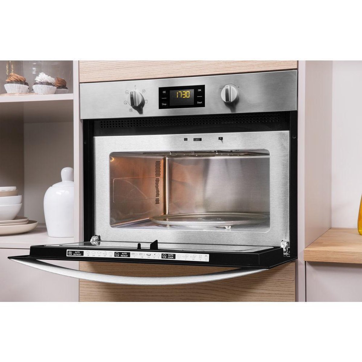 Indesit MWI 3445 IX combi magnetron inbouw