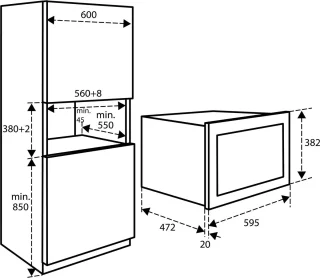 Inventum IMC3834GT inbouw combi-oven zwart/rvs 34L