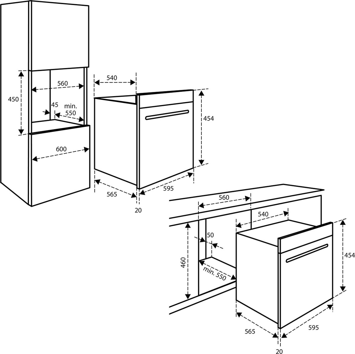 Wat vinden we goed aan de Inventum IMC4535RT combi-oven inbouw 50L zwart/RVS