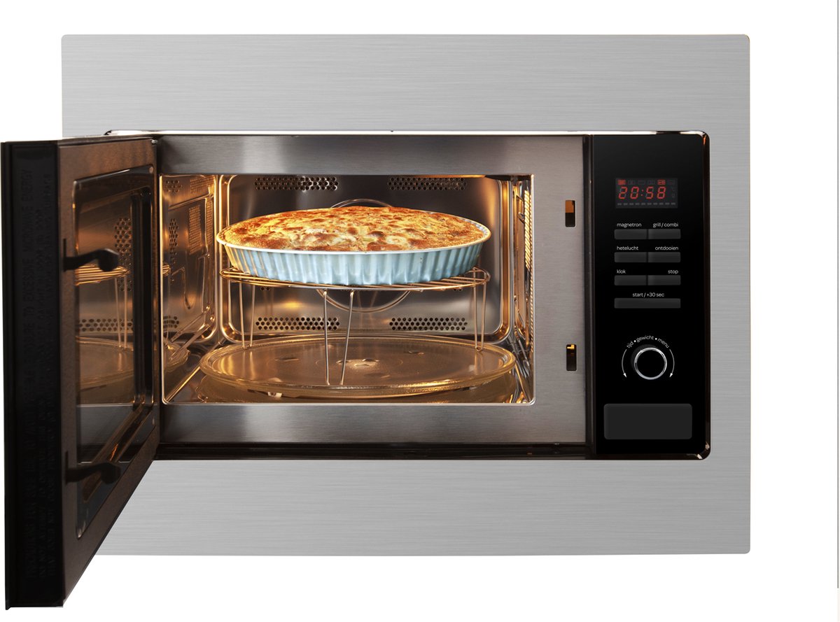 Inventum IMC6125F Inbouw combi-oven 25L RVS/Zwart