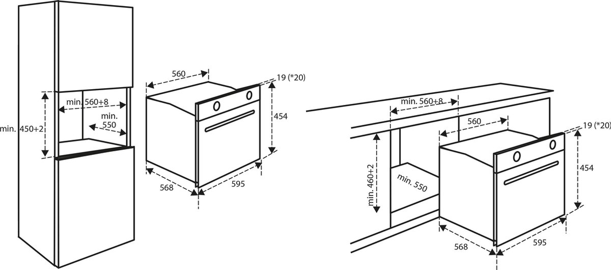 Inventum IMC6150RK Inbouw Combi-Oven 50L Zwart/RVS