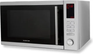 Inventum MN255C Vrijstaande Combimagnetron RVS/Zwart