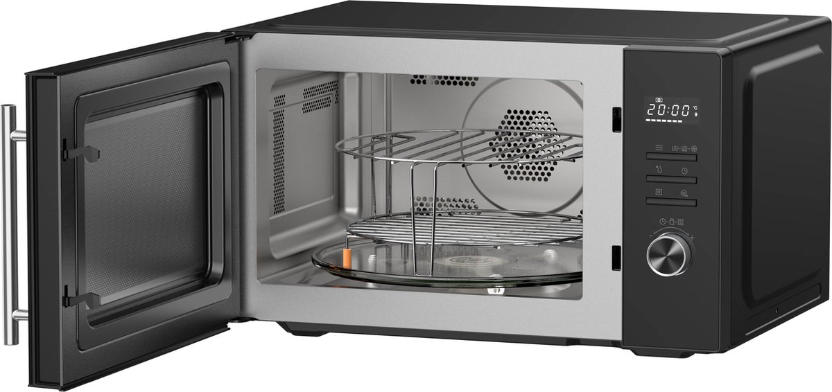 Inventum MN297CB vrijstaande combimagnetron zwart