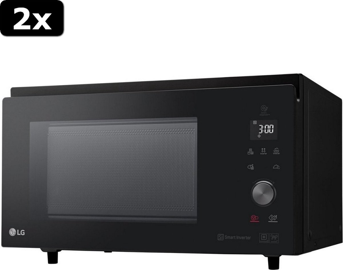 LG NeoChef MJ3965BIB Magnetron 39L Zwart 2x